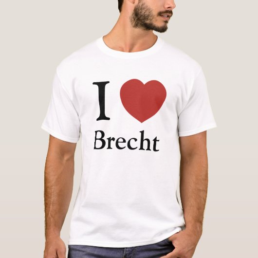 I Heart Brecht T-shirt (Voorkant)