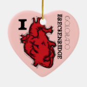 I Heart Breckenridge Colorado ornament (Achterkant)