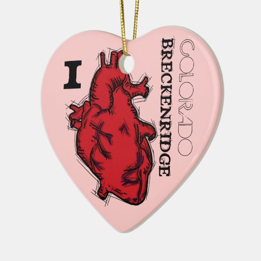 I Heart Breckenridge Colorado ornament (Links)