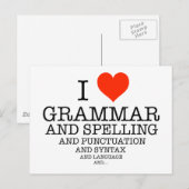 I Heart Briefkaart (Voorkant / Achterkant)
