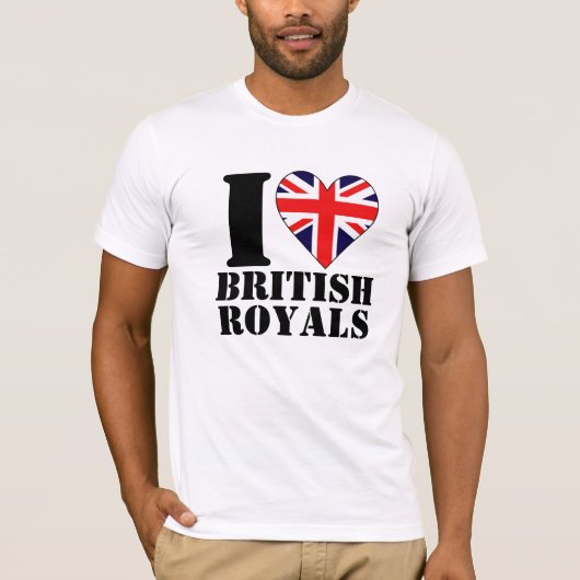 I Heart British Royals Shirt (Voorkant)