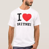 I (Heart) Britney T-shirt (Voorkant)