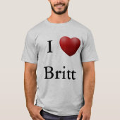 I Heart Britt T-shirt (Voorkant)