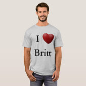 I Heart Britt T-shirt (Voorkant volledig)