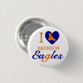 I Heart Bronson Eagles Ronde Button 3,2 Cm (Voorkant /achterkant)