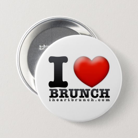 I Heart Brunch Button (Voorkant /achterkant)