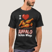 I Heart Buffalo Chicken Wings T-shirt (Voorkant)