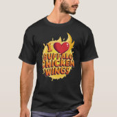 I Heart Buffalo Chicken Wings T-shirt (Voorkant)