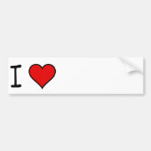 I HEART BUMPERSTICKER (Voorkant)