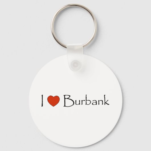 I Heart Burbank Sleutelhanger (Voorkant)