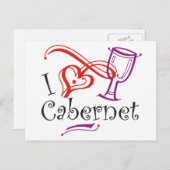 I Heart Cabernet Briefkaart (Voorkant / Achterkant)