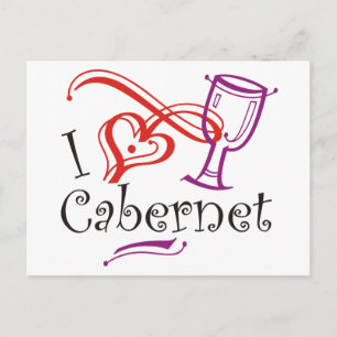 I Heart Cabernet Briefkaart