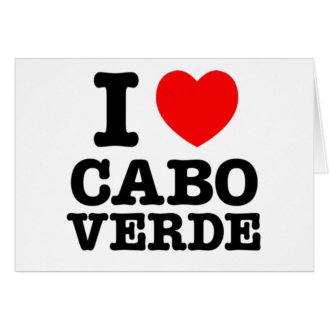I Heart Cabo Verde (Voorkant Horizontaal)