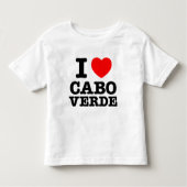 I Heart Cabo Verde Kinder Shirts (Voorkant)