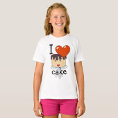 I Heart Cake I Love Cake T-shirt (Voorkant volledig)