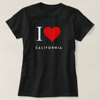 I Heart California Black Vrouwen T-shirt