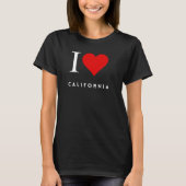 I Heart California Black Vrouwen T-shirt (Voorkant)