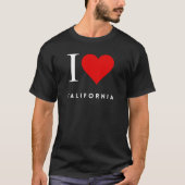 I Heart California blk Mannen T-shirt (Voorkant)