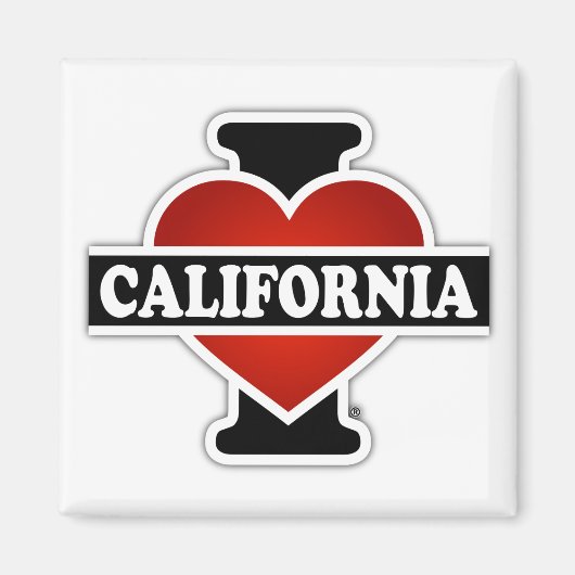 I Heart California Magneet (Voorkant)