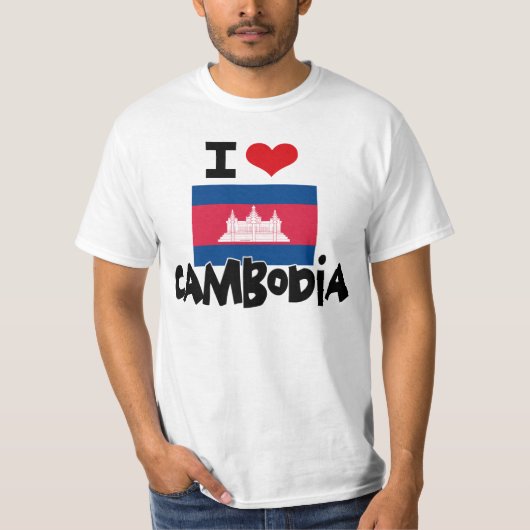 I HEART CAMBODIA T-SHIRT (Voorkant)