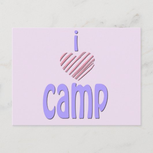 I Heart Camp Briefkaart (Voorkant)