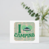 I Heart Camping Briefkaart (Staand voorkant)