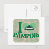 I Heart Camping Briefkaart (Voorkant / Achterkant)