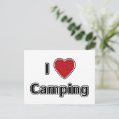 I Heart Camping Briefkaart (Staand voorkant)