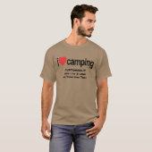 I Heart Camping Camp Love T-shirt (Voorkant volledig)