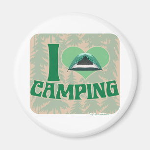 I Heart Camping Magneet