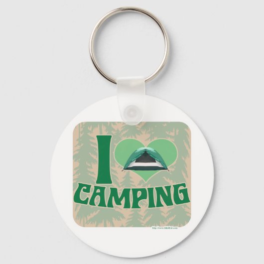I Heart Camping Sleutelhanger (Voorkant)