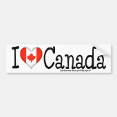 I HEART CANADA BUMPERSTICKER (Voorkant)