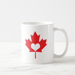 I Heart Canada Maple Leaf Koffiemok