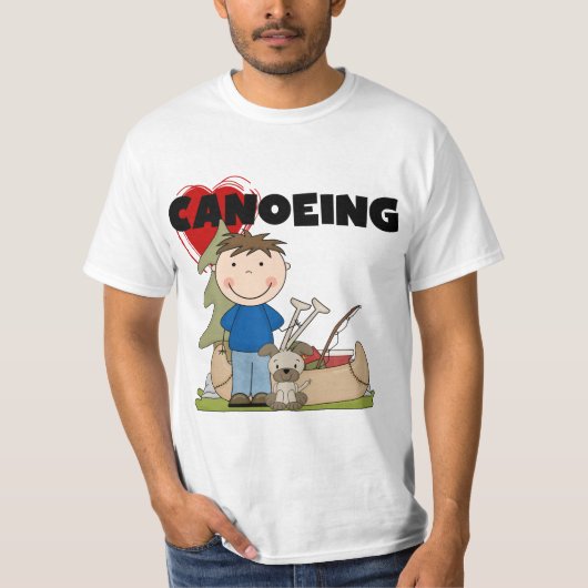 I Heart Canoeing Boy Tshirts and Gifts (Voorkant)