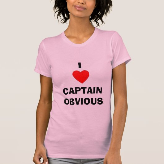 I HEART CAPTAIN DUIDELIJK T-SHIRT (Voorkant)