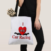 I Heart Car Racing Canvas tas (Dichtbij)