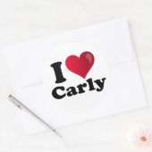 I Heart Carly Fiorina Ronde Sticker (Envelop)