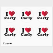 I Heart Carly Fiorina Ronde Sticker (Vel)