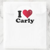 I Heart Carly Fiorina Ronde Sticker (Tas)