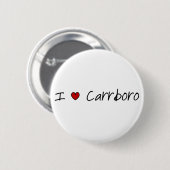 I Heart Carrboro Button (Voorkant /achterkant)