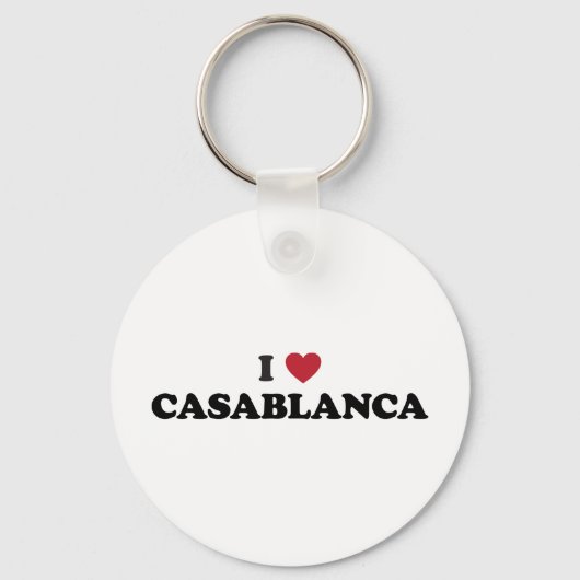 I Heart Casablanca Marokko Sleutelhanger (Voorkant)