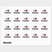 I Heart Casinos Ronde Sticker (Vel)