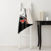 I Heart Cat in de Hoed Sherpa Deken (In situ)
