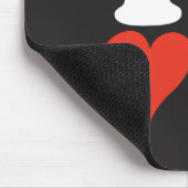 I Heart Cat in het Pet Muismat (Hoek)