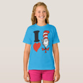 I Heart Cat in het Pet T-shirt (Voorkant volledig)