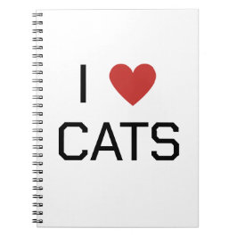 I Heart Cats Bericht Notitieboek