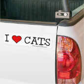 I HEART CATS BUMPERSTICKER (Op Truck)