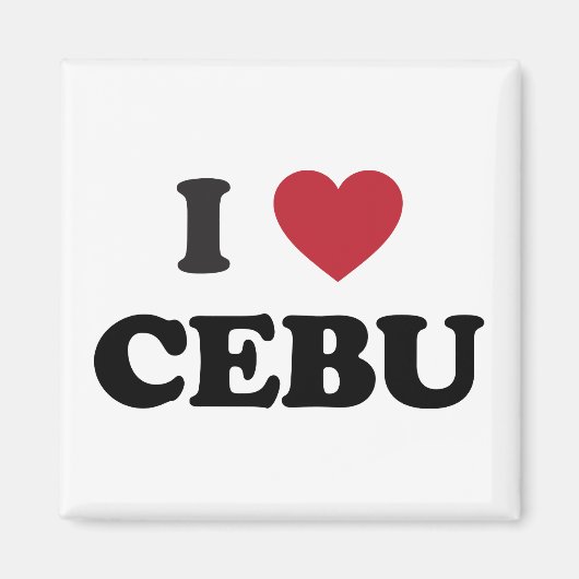 I Heart Cebu Filipijnen Magneet (Voorkant)