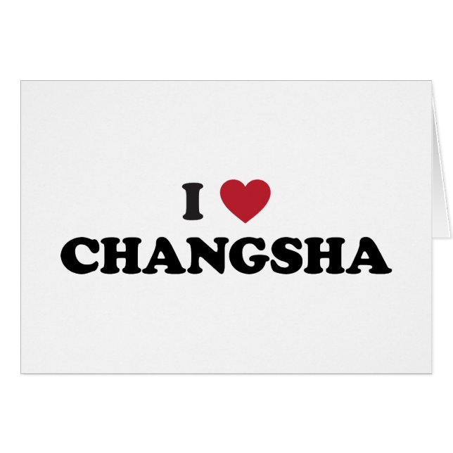 I Heart Changsha China (Voorkant Horizontaal)
