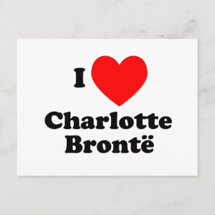 I Heart Charlotte Bronte Briefkaart